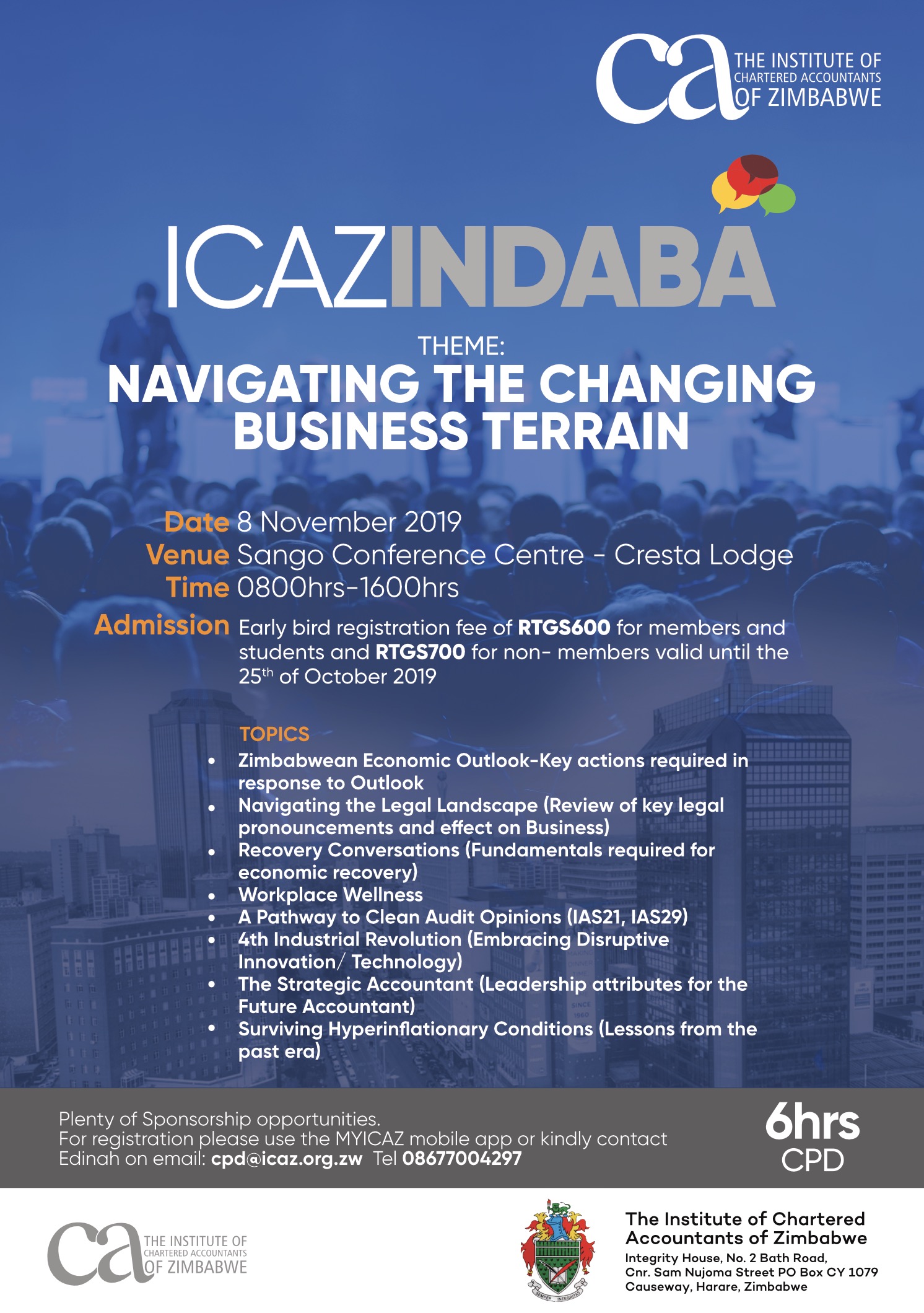 ICAZ INDABA 2019 (Summer School)